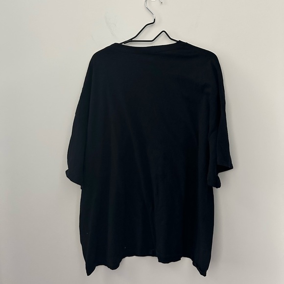 Gildan Black Short Sleeve Tee with Bold Graphic Print — Size 4XL - Picture 5 of 5